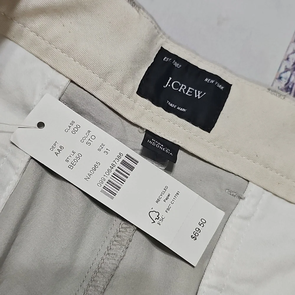 J. Crew Light Gray Men's Shorts Size 31 New